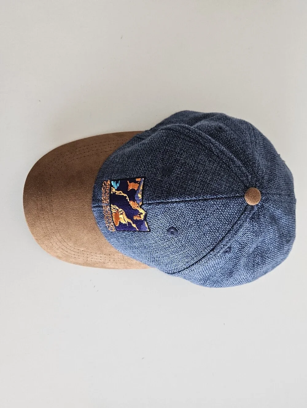 Grand Canyon Conservancy Hat Denim Faux Suede Adjustable Snapback Baseball Cap